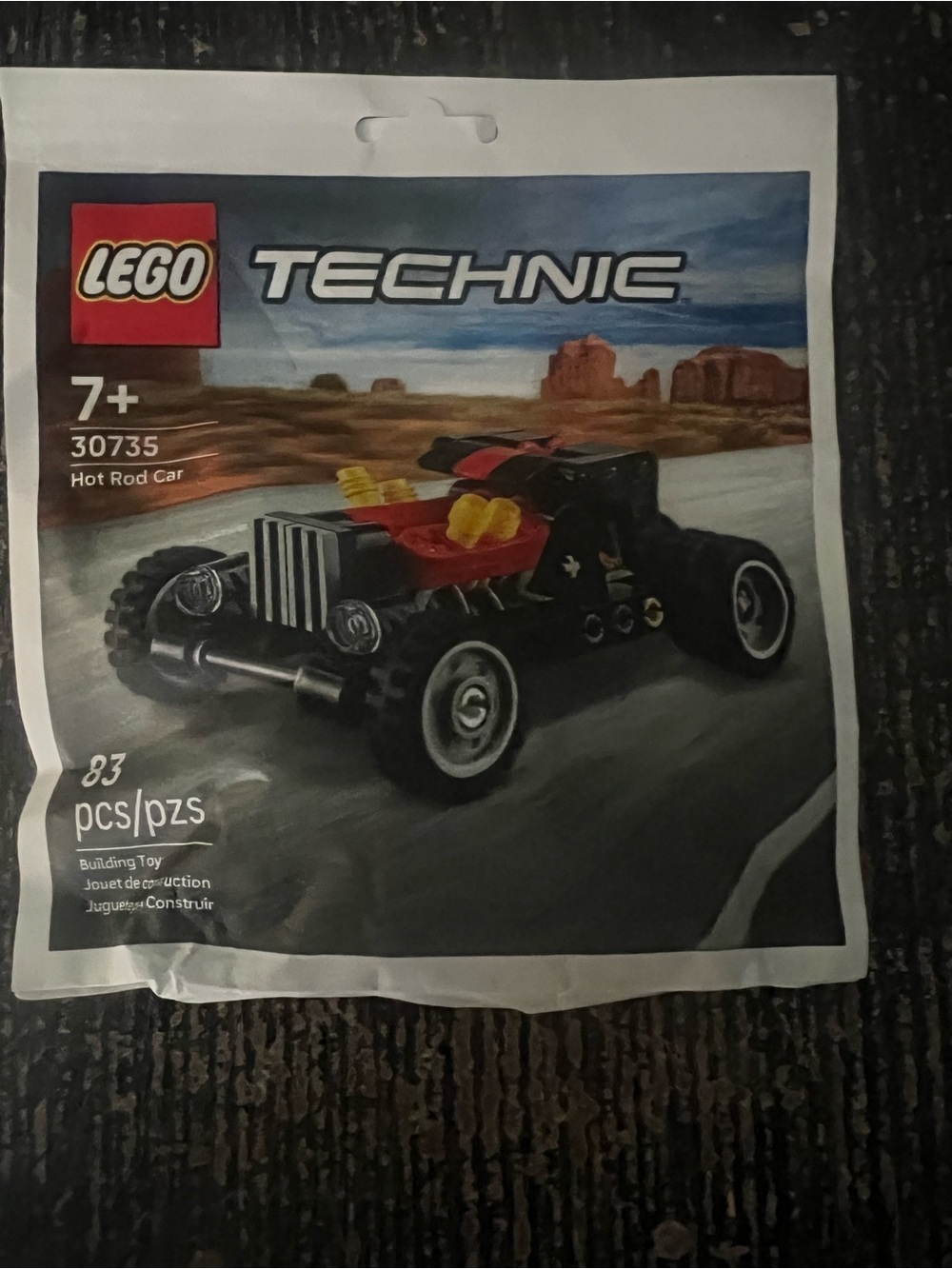 Lego Technic Hot Rod Car - Black, Red, Yellow